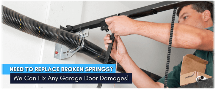 Broken Garage Door Spring Levittown PA